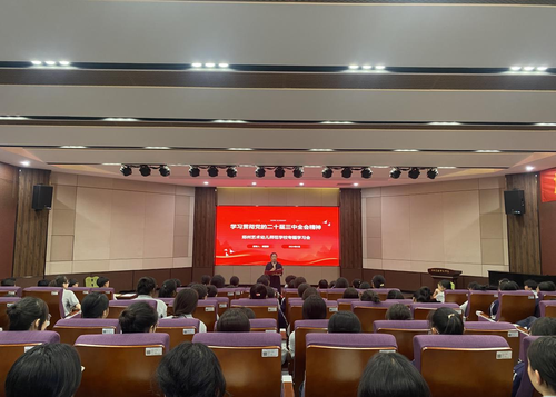 鄭州藝術幼兒師范學校組織團員深入學習貫徹黨的二十屆三中全會精神